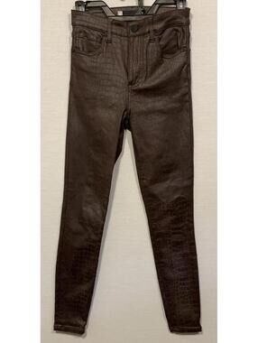 Kut From The Kloth Size 00 Connie High Rise Ankle Skinny Snake Print Pants P81